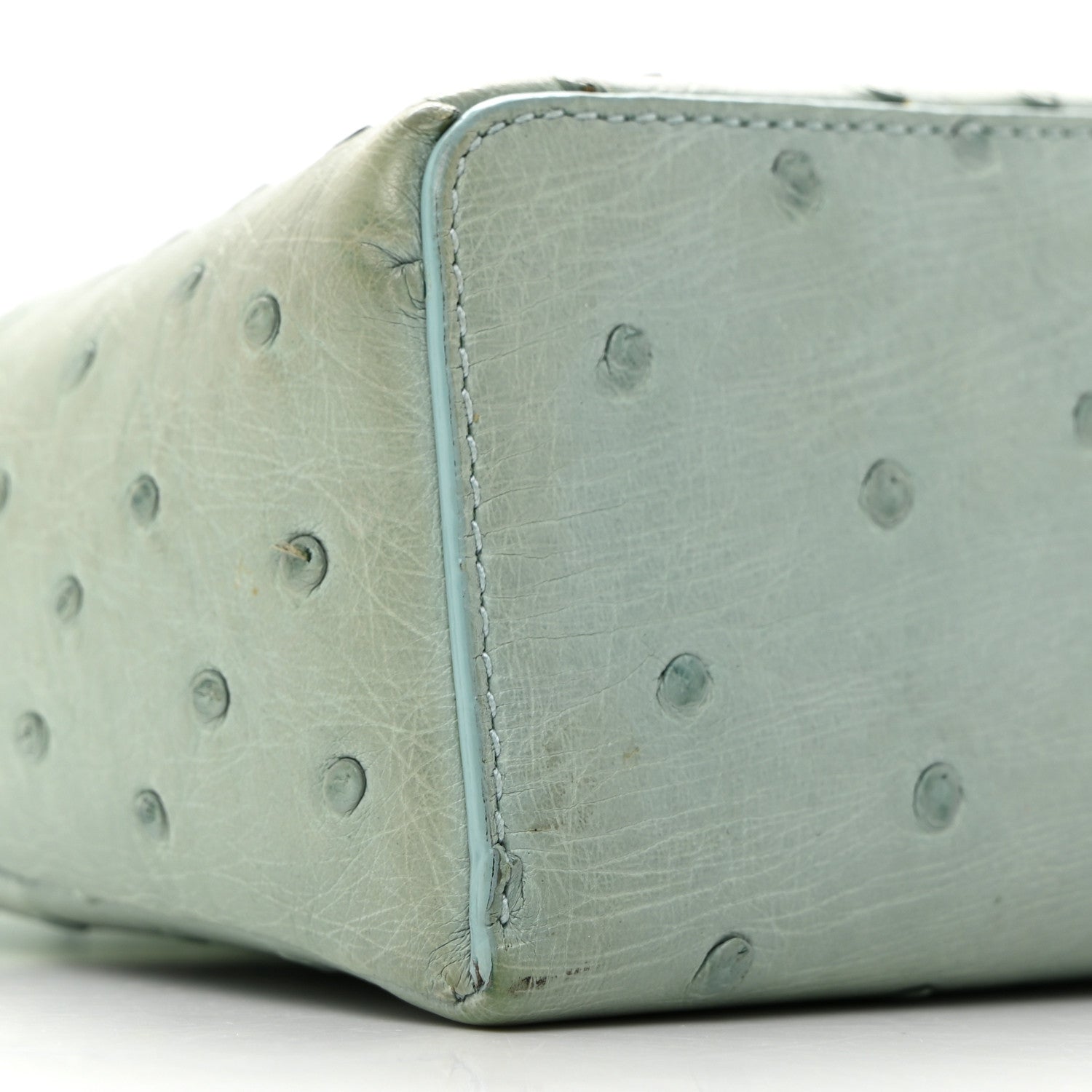 Loro Piana Ostrich L19 Extra Pocket Pouch Light Blue 8 of 9