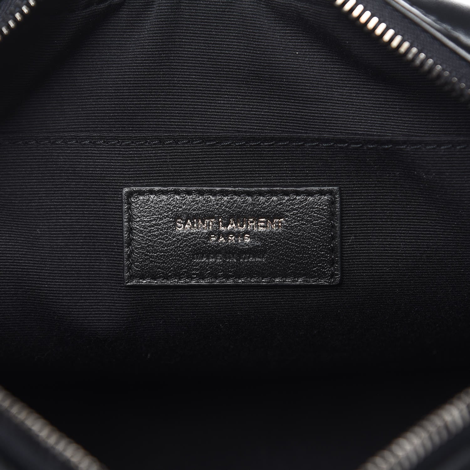 Saint Laurent Calfskin Matelasse Monogram Lou Camera Bag Black 6 of 12