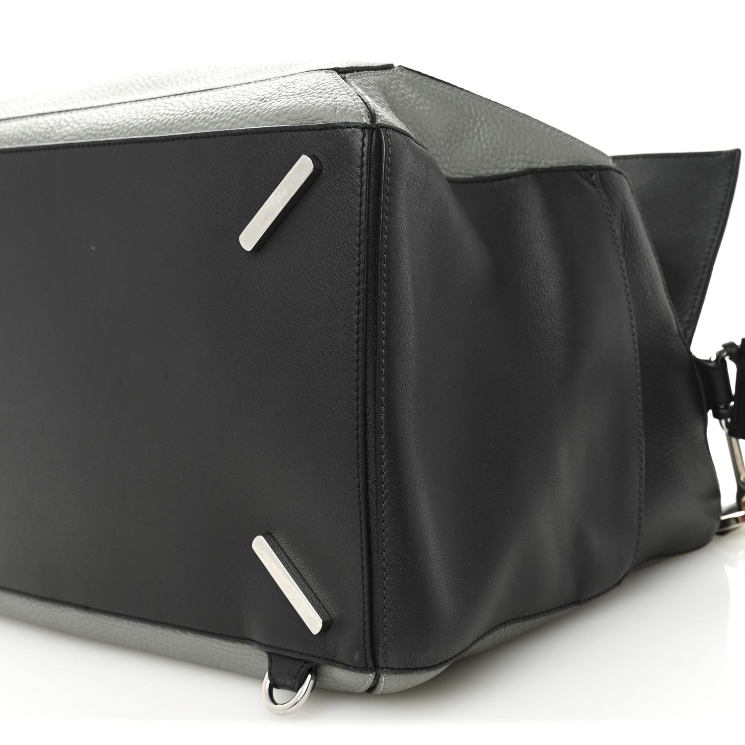 Loewe Calfskin XL Puzzle Bag Grey Black 9 of 10