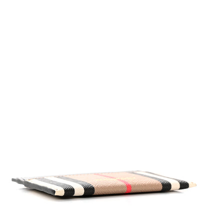 Burberry E-Canvas Calfskin Icon Stripe Card Case Archive Beige 4 of 7