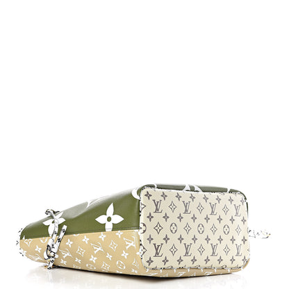 Louis Vuitton Monogram Giant Neverfull MM Kaki 5 of 10