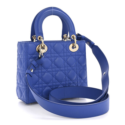 Christian Dior Lambskin Cannage Small My ABCDior Lady Dior Blue 3 of 14
