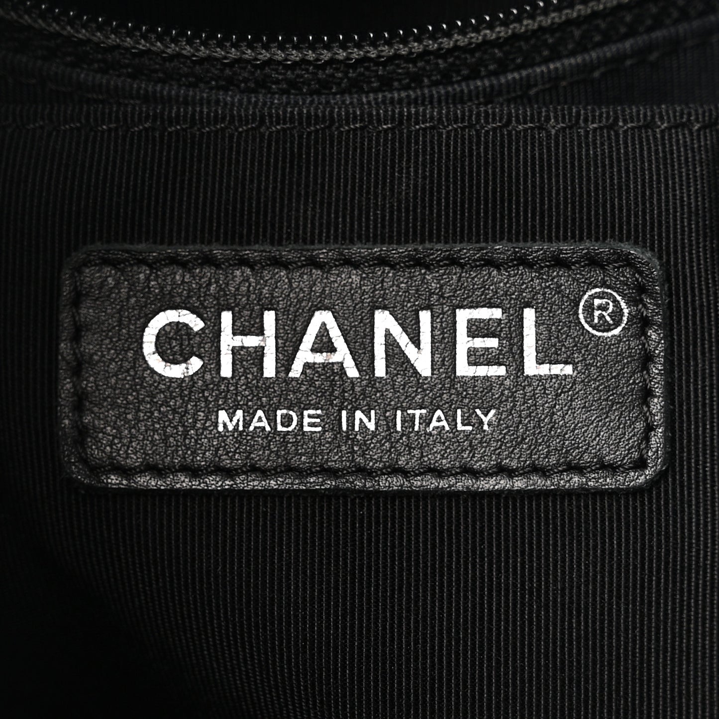 Lambskin Chevron Small Urban Spirit Drawstring Bag Black