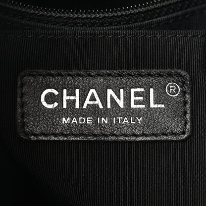 Chanel Lambskin Chevron Small Urban Spirit Drawstring Bag Black 6 of 12