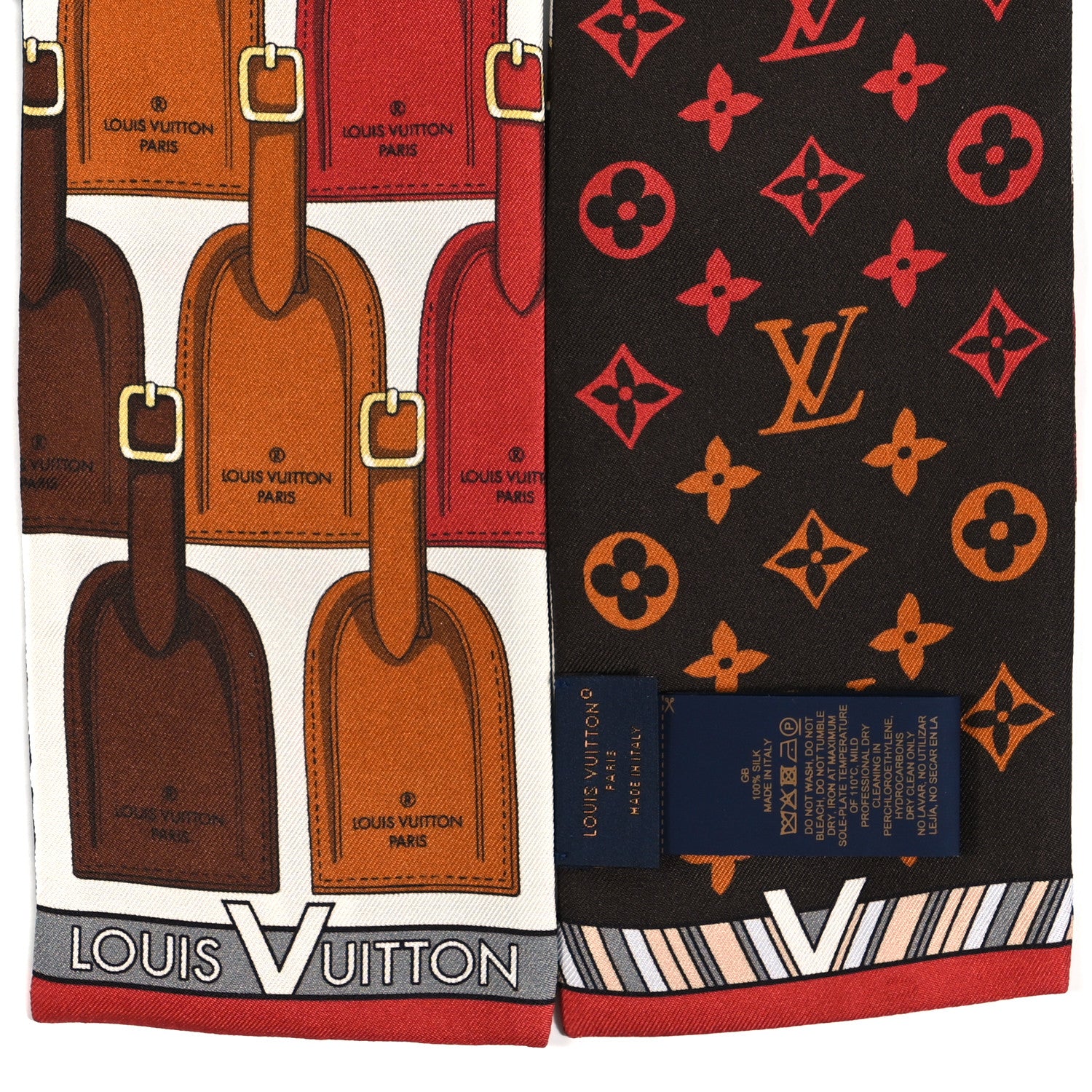 Louis Vuitton Silk Monogram My LV Tags Bandeau Brown 3 of 3