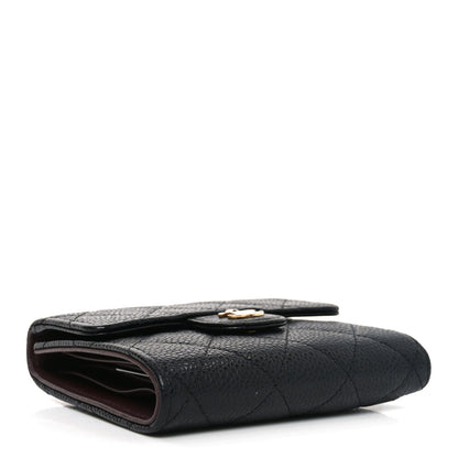 Chanel Caviar Quilted Compact Flap Wallet Black 4 of 8