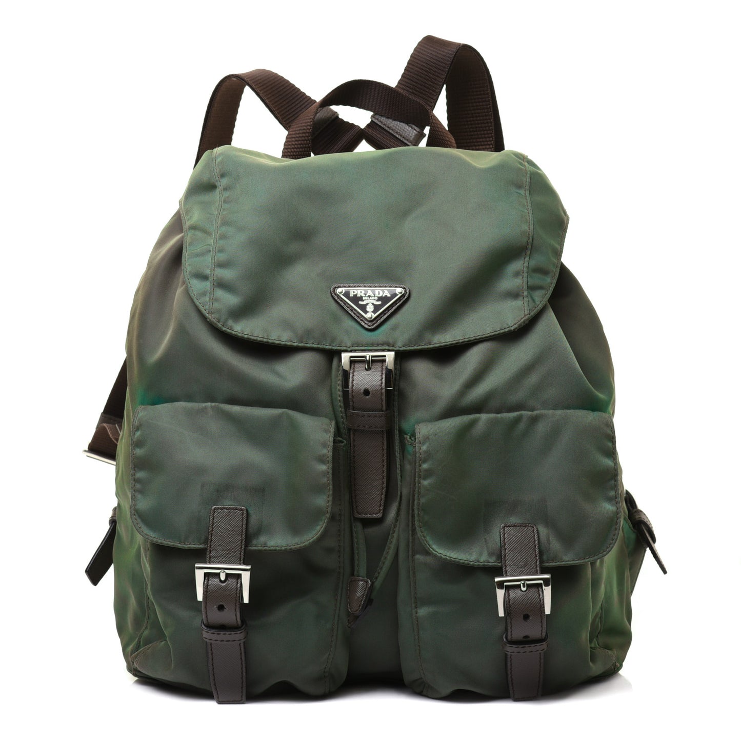 Tessuto Nylon Medium Backpack Fumo