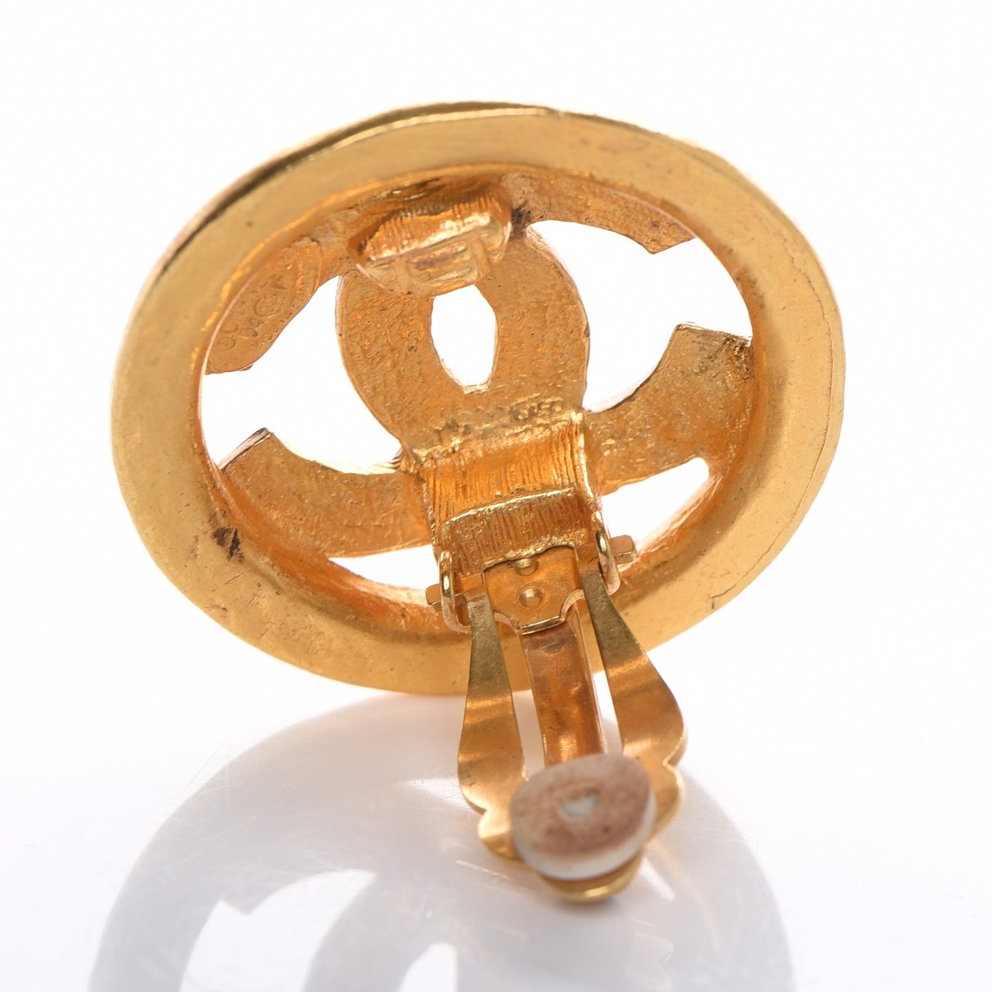 CC Clip On Earrings Gold