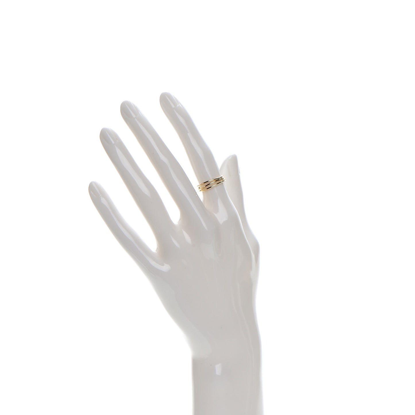 18K Yellow Gold Elsa Peretti 3 Row Wave Ring 4.5