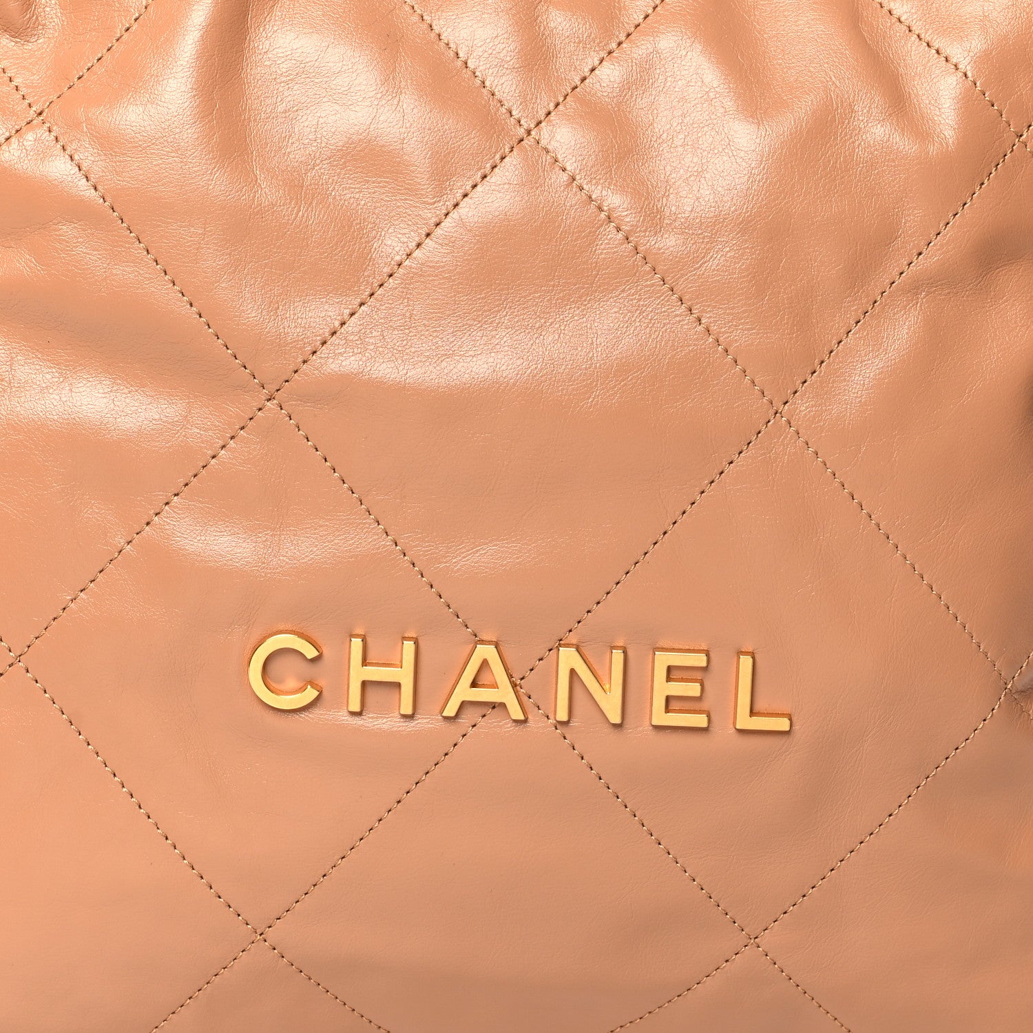 Chanel Shiny Calfskin Quilted Chanel 22 Beige 9 of 11