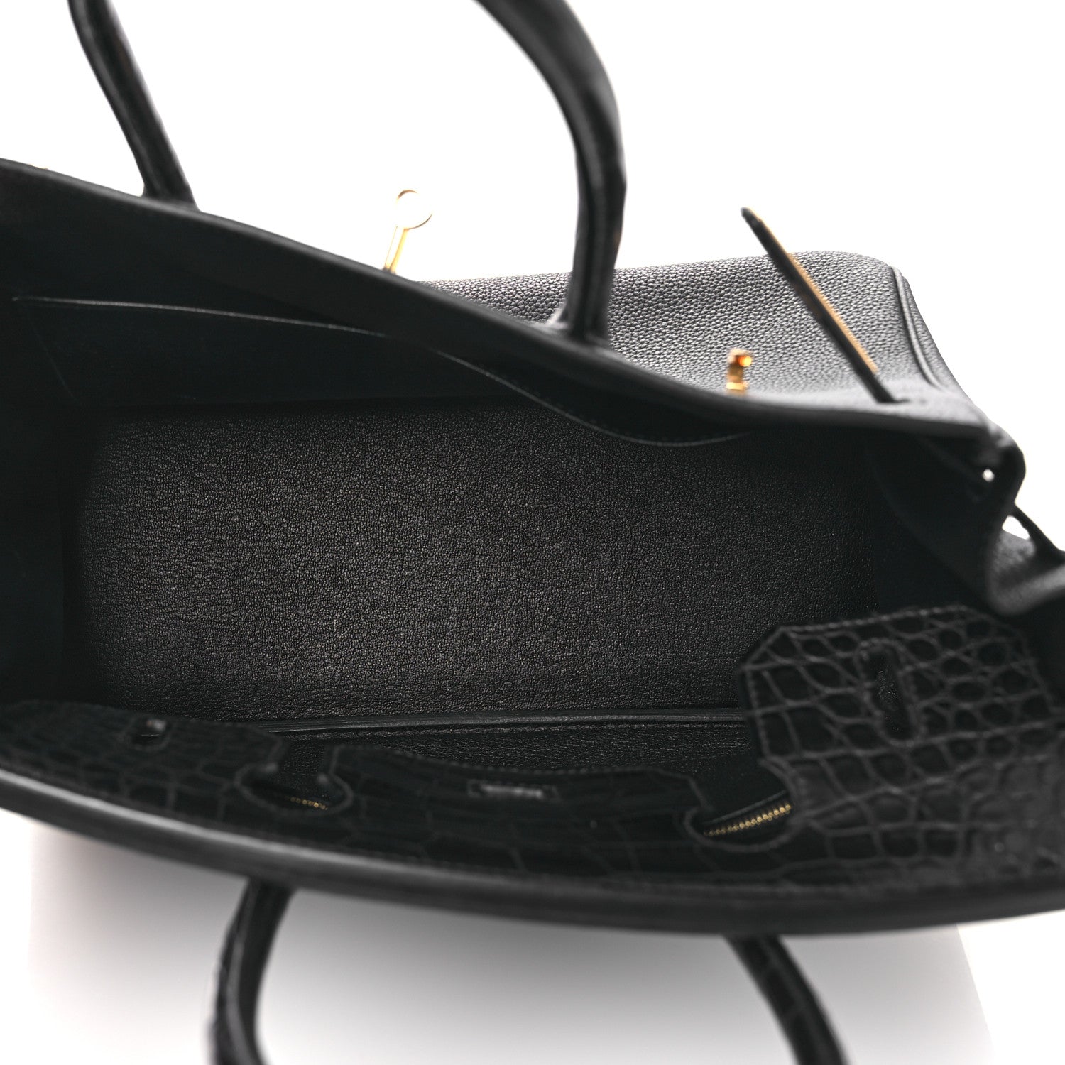 Hermes Togo Matte Alligator Birkin Touch 30 Black 5 of 13