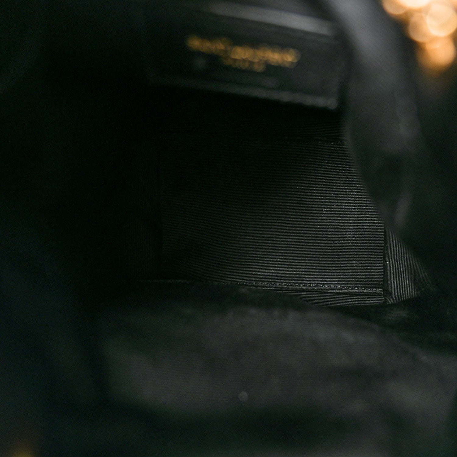 Saint Laurent Lambskin Matelasse Monogram Joe Nano Bucket Bag Black 5 of 11