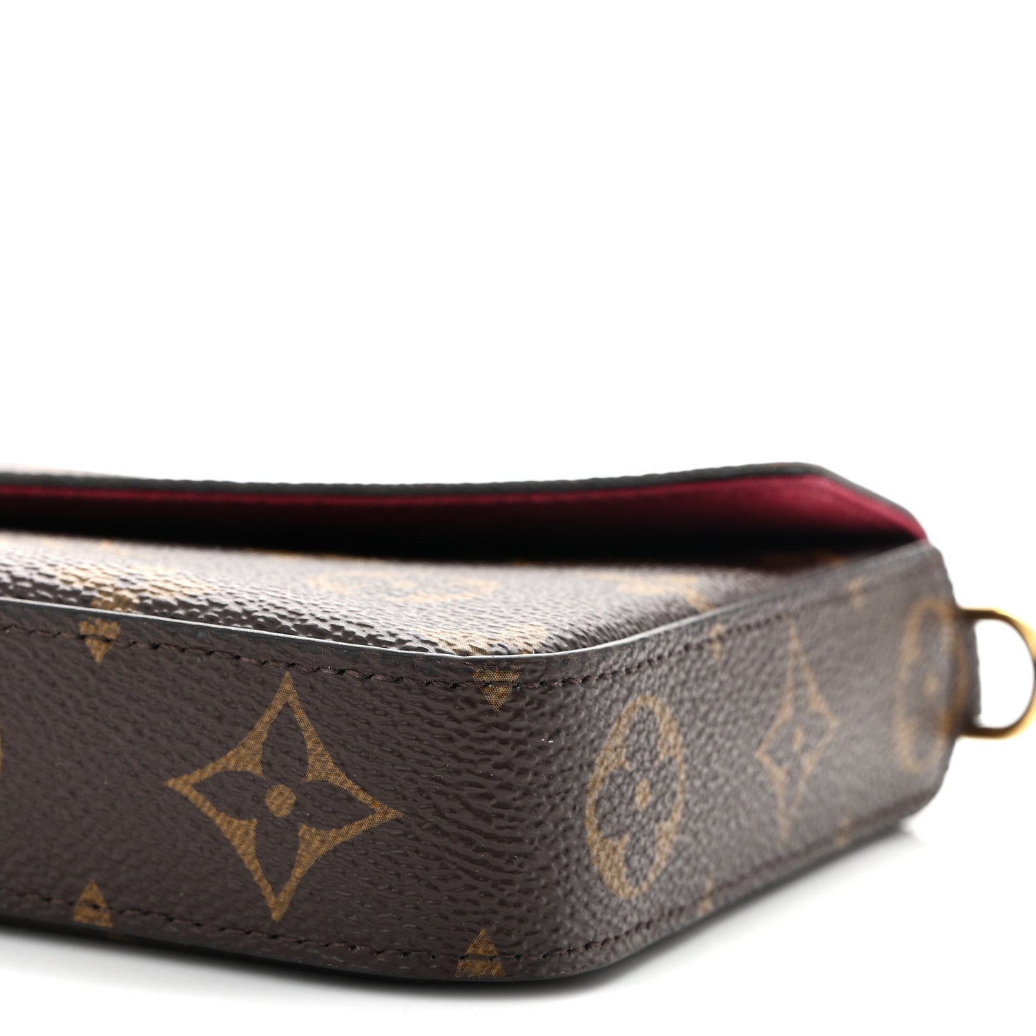 Louis Vuitton Monogram Pochette Felicie Chain Wallet Fuchsia 11 of 11