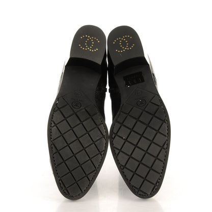 Chanel Tejus Lizard Short Boots 39.5 Black 5 of 8