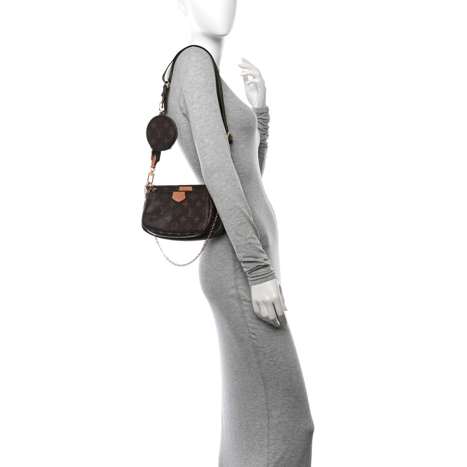 Louis Vuitton Monogram Multi Pochette Accessories Kaki 2 of 12