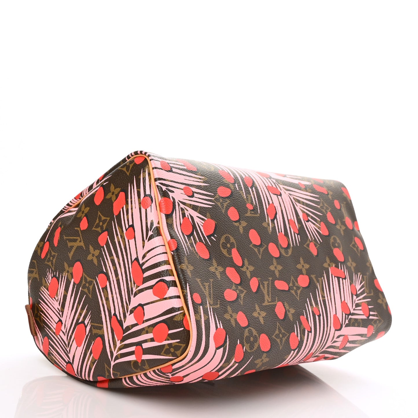 Monogram Jungle Dots Speedy 30 Sugar Pink Poppy