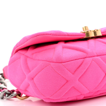 Chanel Jersey Quilted Chanel 19 Waist Bag Pink 9 of 14