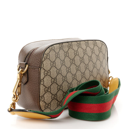Gucci GG Supreme Monogram Web Neo Vintage Shoulder Bag Beige New Acero Crop 3 of 14