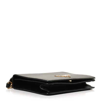 Prada Saffiano Soft Calfskin Chain Crossbody Bag Black 4 of 9