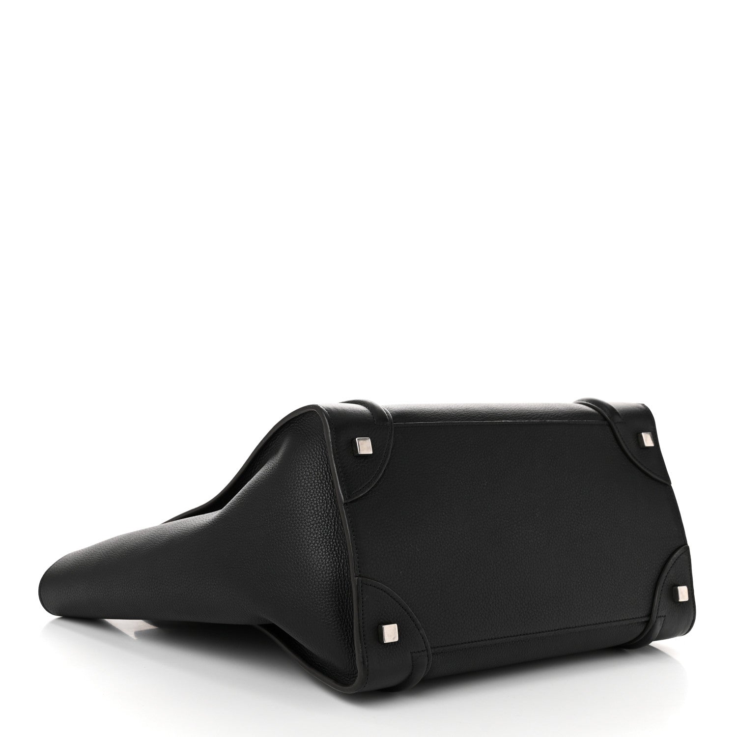 Celine Drummed Calfskin Mini Luggage Black 4 of 10