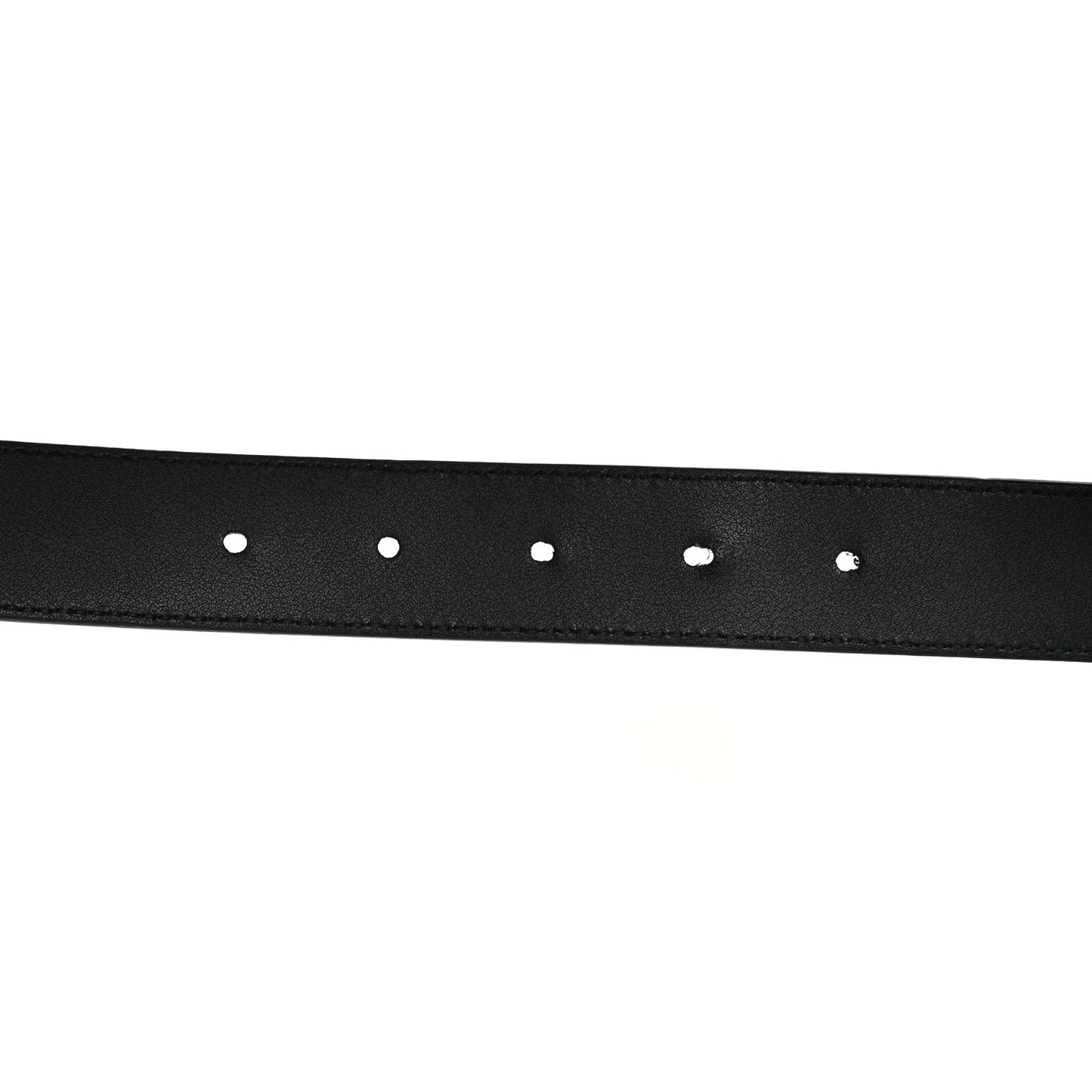 Moon Calfskin Double G 30mm Belt 80 32 Black