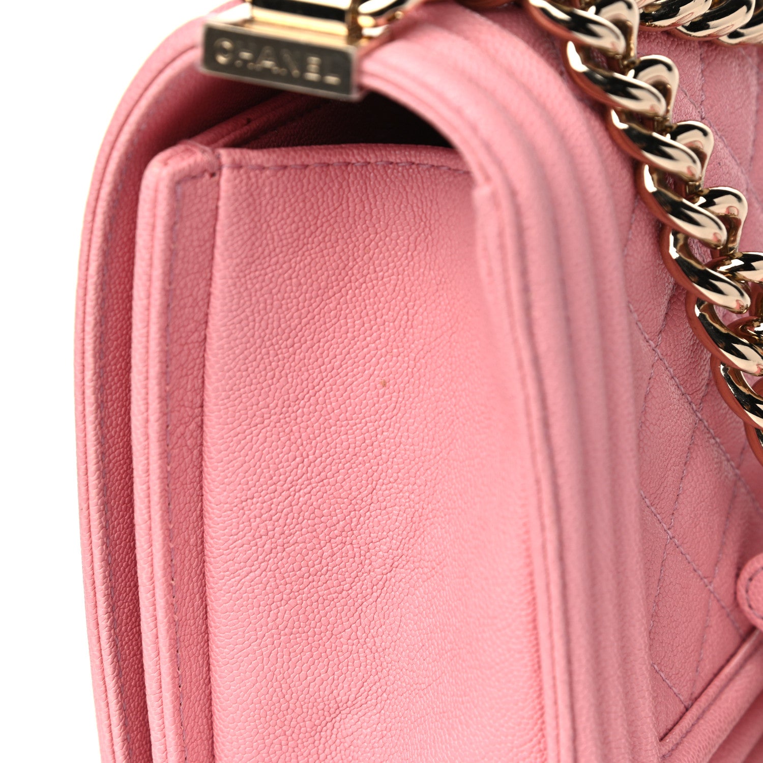 Chanel Caviar Quilted Medium Boy Flap Pink 14 of 18
