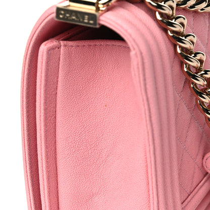 Chanel Caviar Quilted Medium Boy Flap Pink 14 of 18