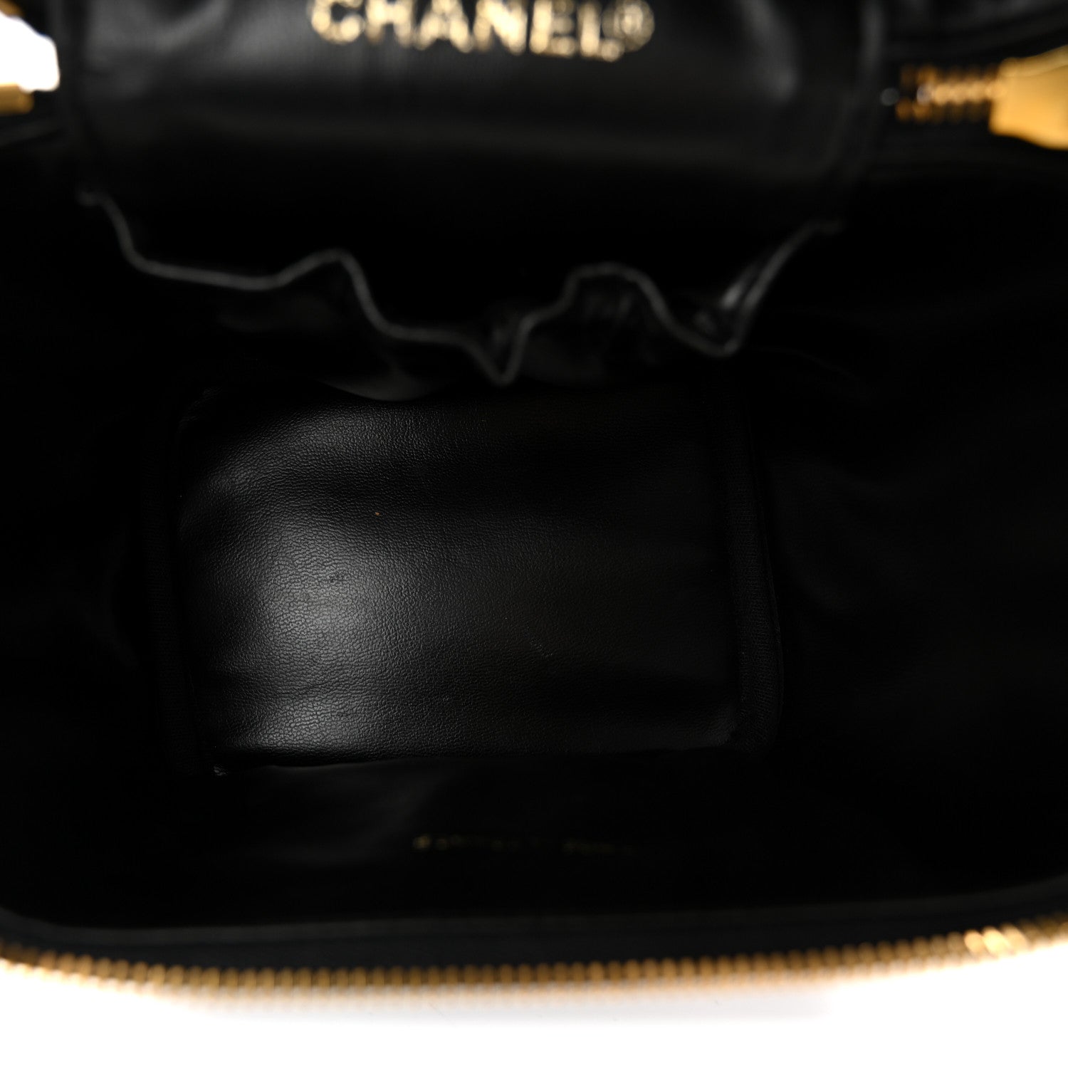 Chanel Caviar Vanity Cosmetic Case Black 5 of 10
