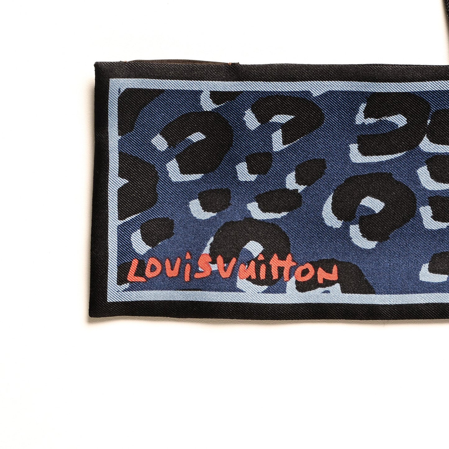 Silk Leopard Bandeau Blue