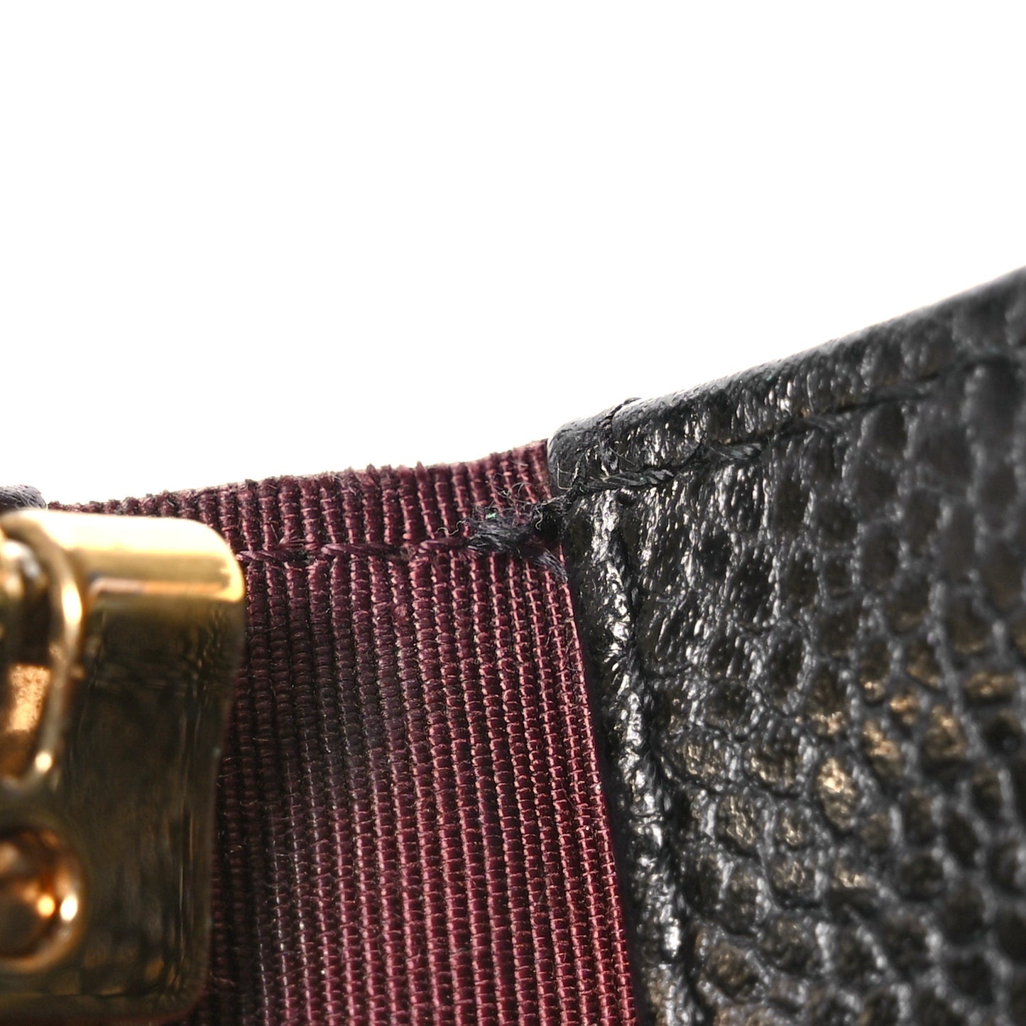 Caviar Quilted 6 Key Holder Black