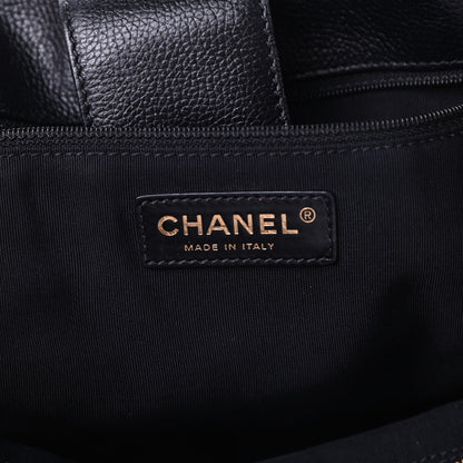 Chanel Calfskin Tall Cerf Tote Black 8 of 22