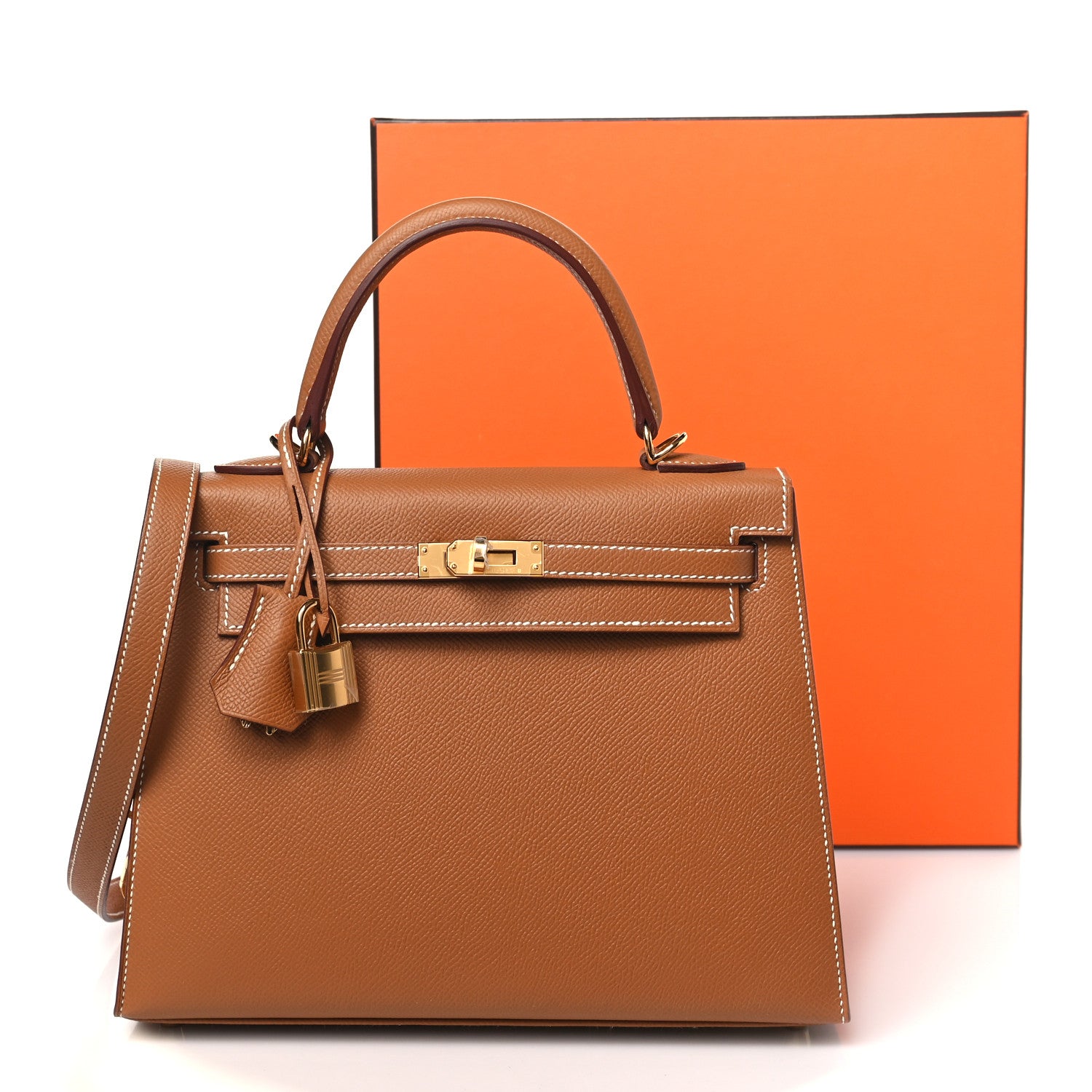 Hermes Epsom Kelly Sellier 25 Gold 10 of 10