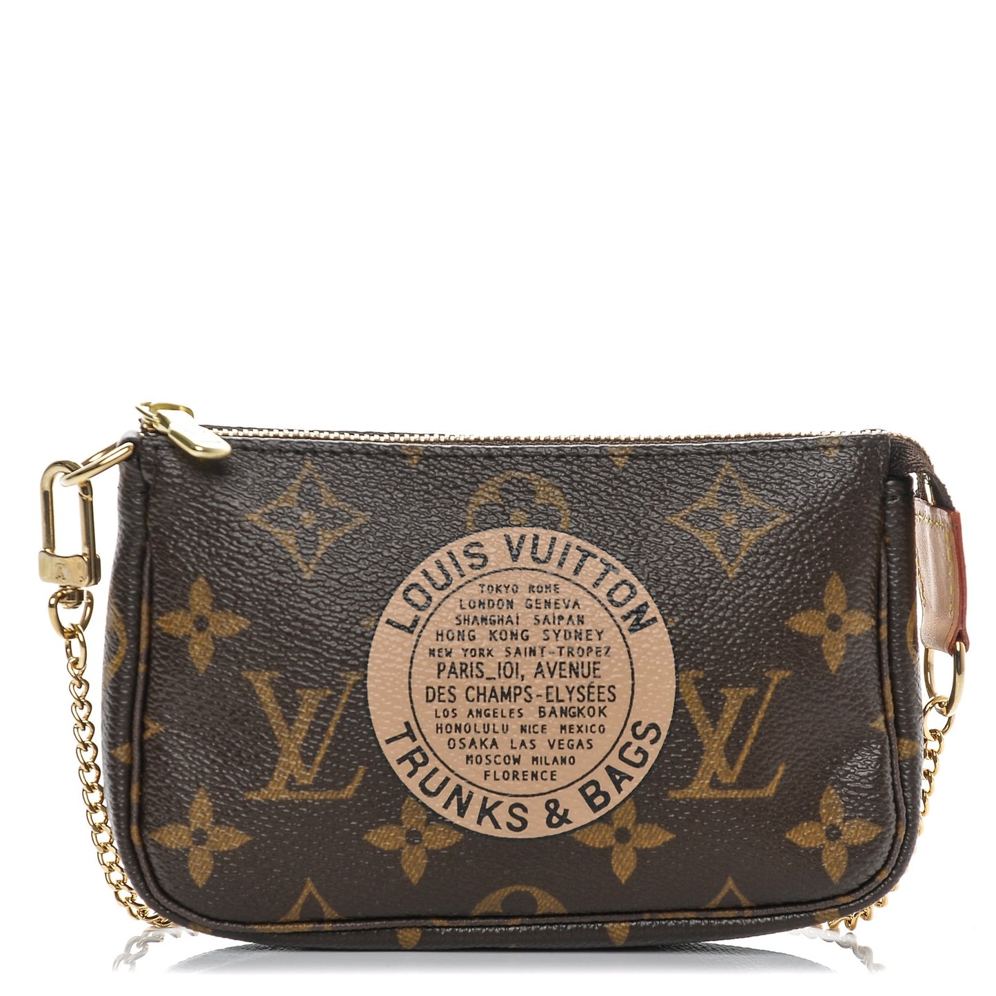 Monogram Complice Trunks and Bags Mini Pochette Accessories Beige