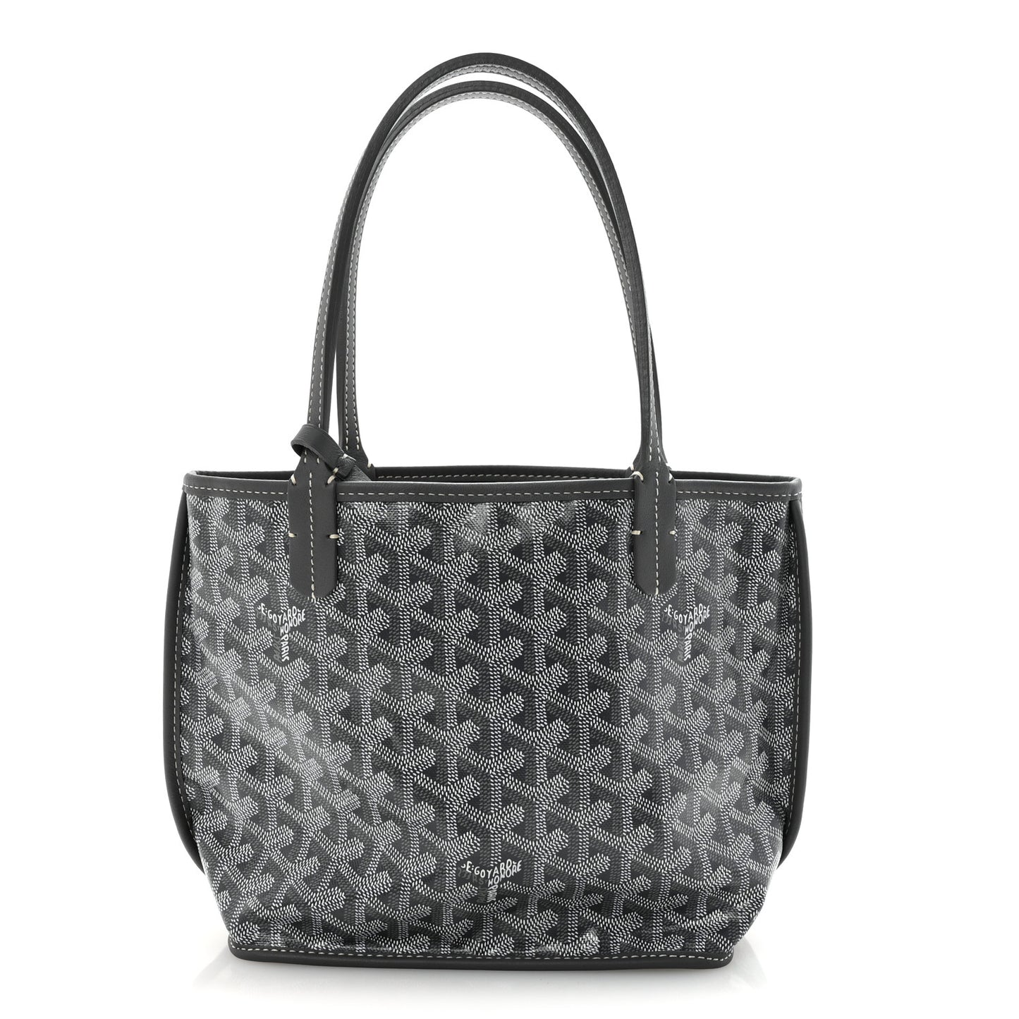 Goyardine Reversible Mini Anjou Grey