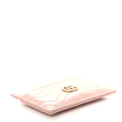 Gucci Calfskin Matelasse GG Marmont Card Holder Perfect Pink 4 of 7