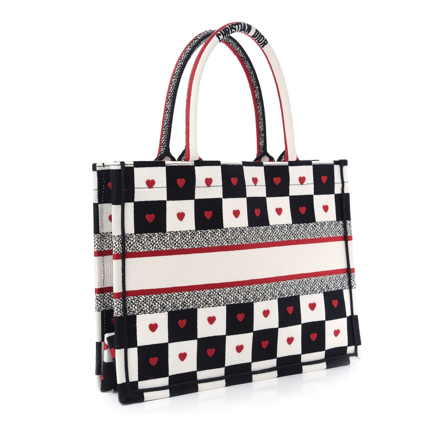 Christian Dior Canvas Embroidered Medium Book Tote Multicolor 3 of 11