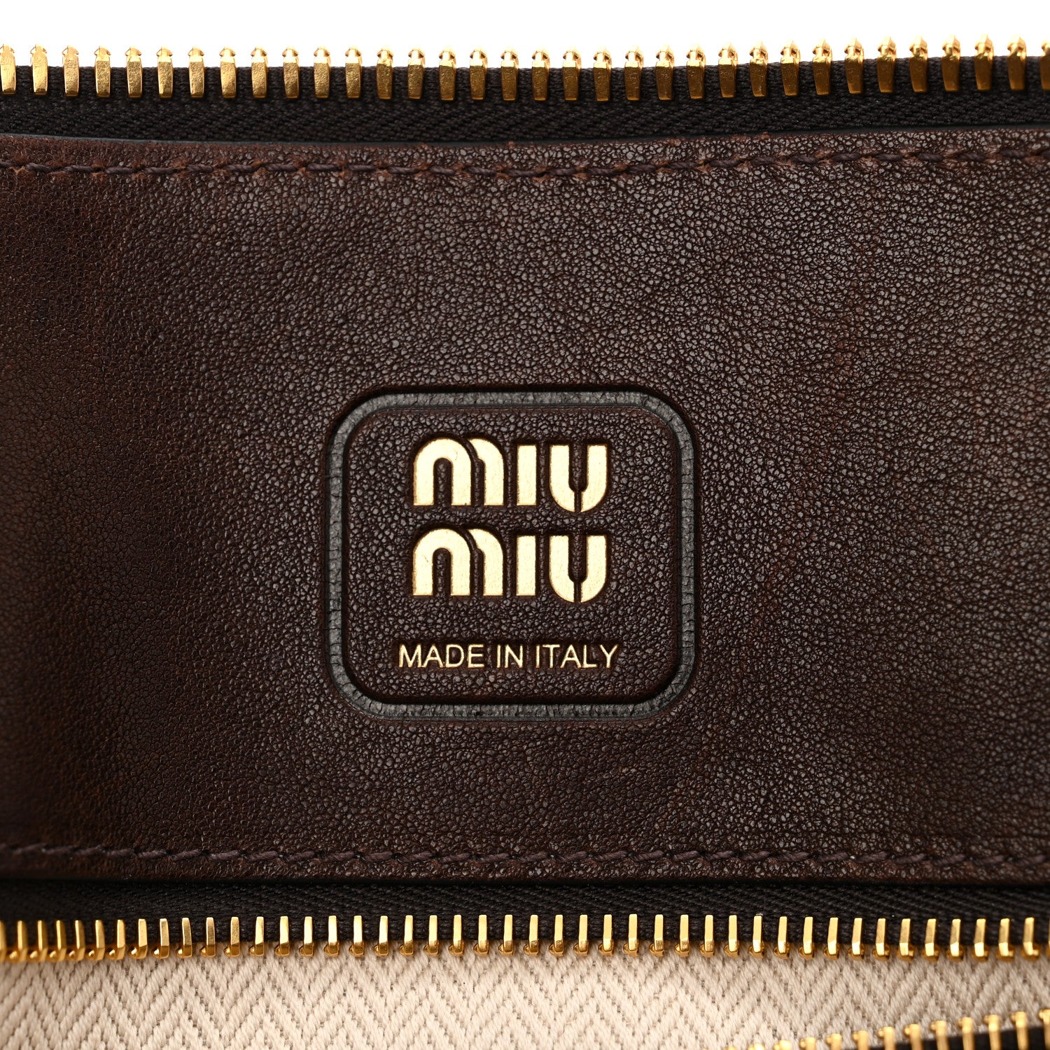 Miu Miu Nappa Aviator Regular Aventure Bag Briarwood 6 of 9