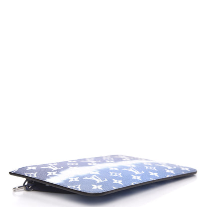 Louis Vuitton Monogram Escale Neverfull MM GM Pochette Blue 4 of 7