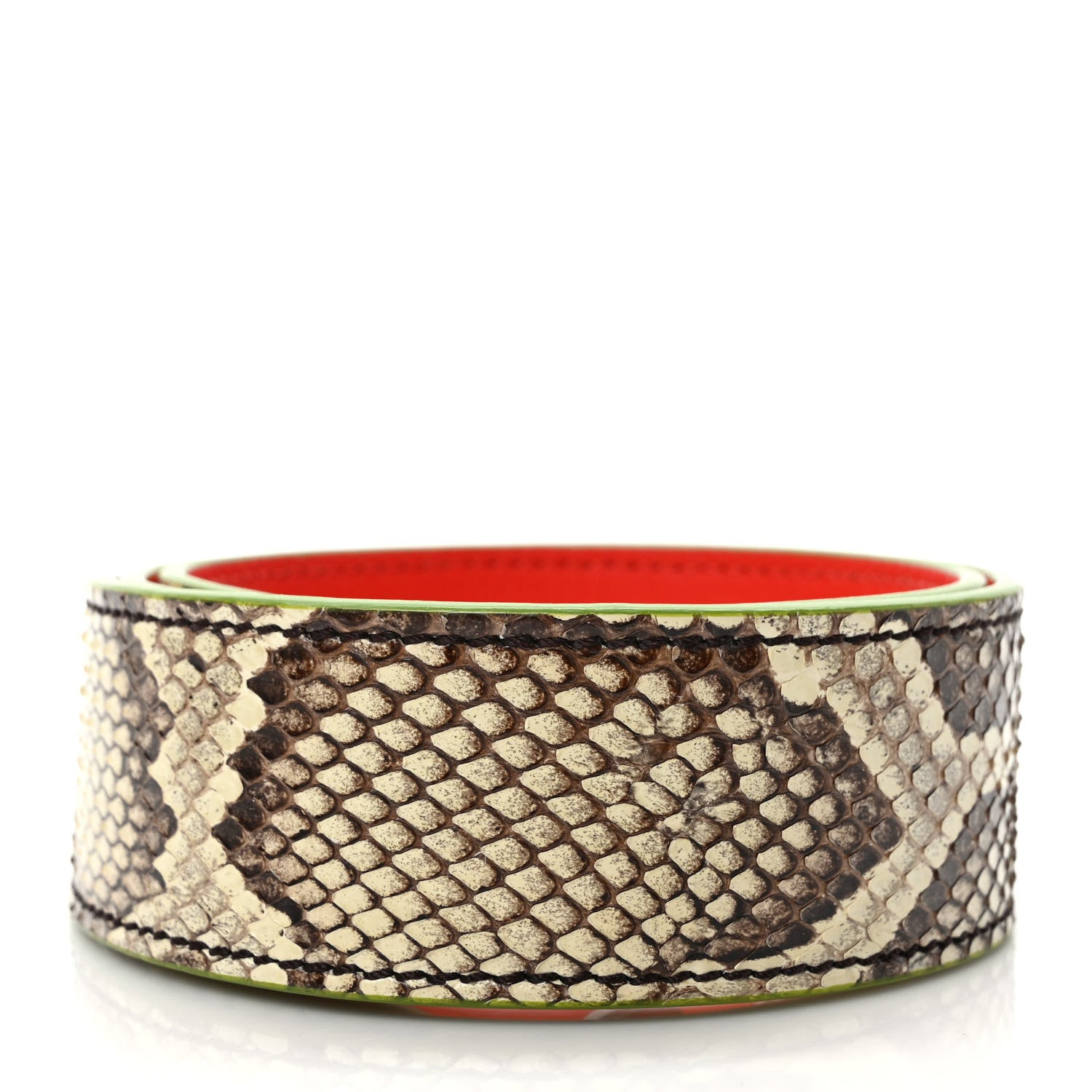Fendi Shiny Python Vitello Dolce Strap You White Papavero 2 of 4