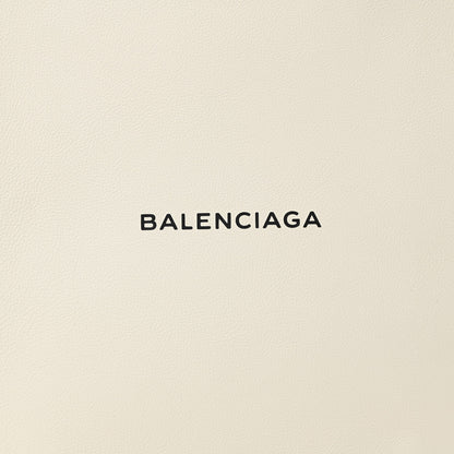 Balenciaga Calfskin Medium Logo North South Shopping Tote White 8 of 10
