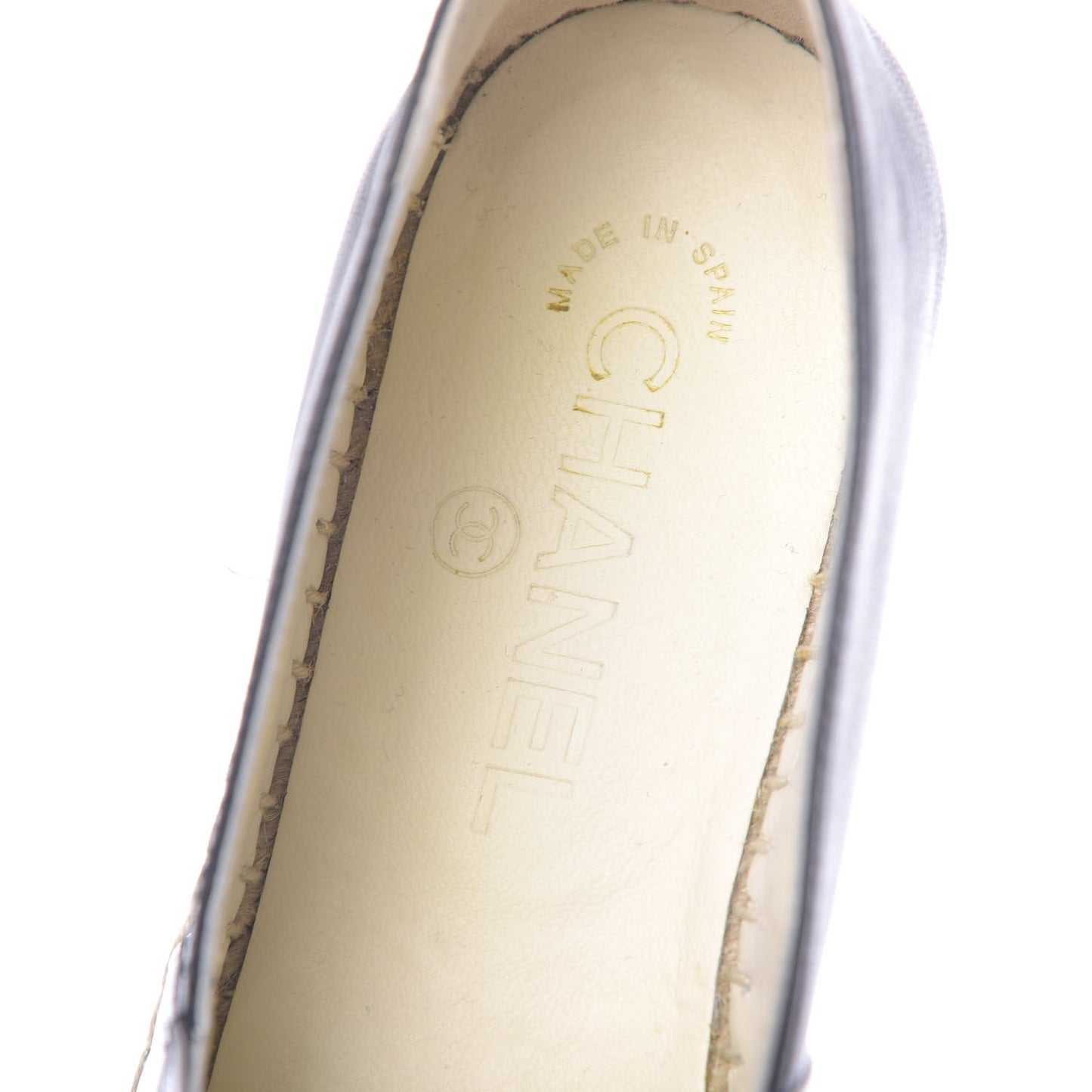 Lambskin CC Espadrilles 37 Black