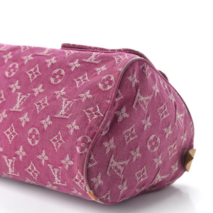 Louis Vuitton Monogram Denim Neo Speedy Fuchsia 7 of 11