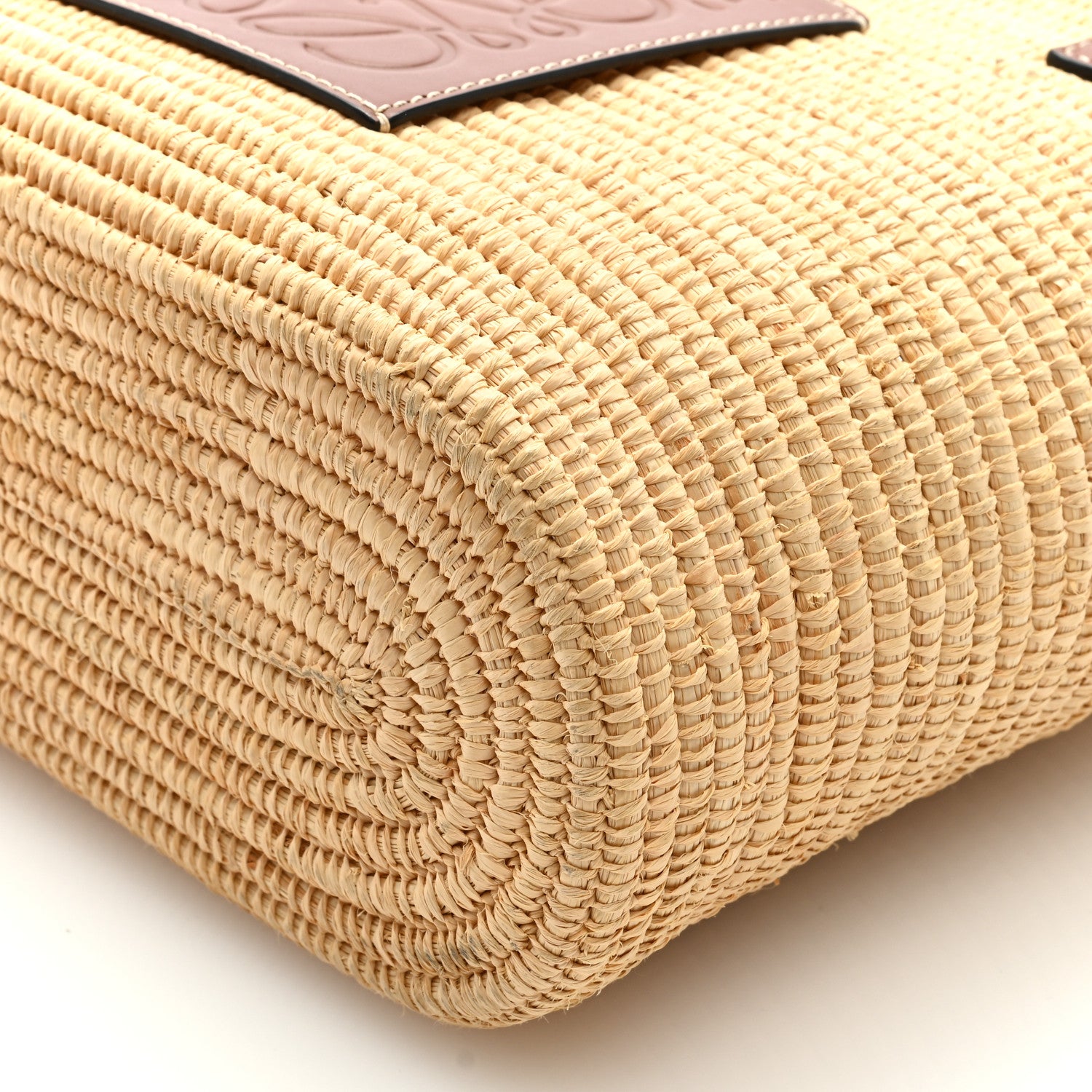 Loewe Raffia Small Square Basket Tote Bag Natural Tan 8 of 8