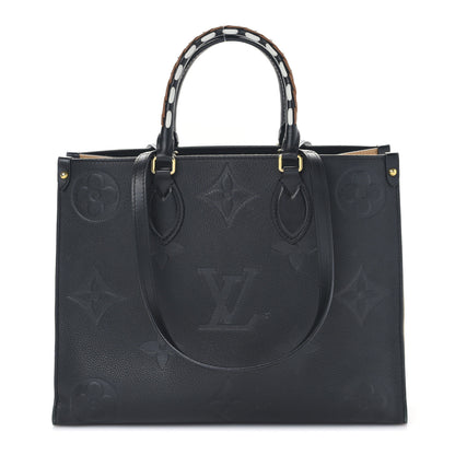 Louis Vuitton Empreinte Monogram Giant Wild At Heart Onthego MM Black 1 of 8