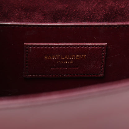 Saint Laurent Patent Classic Monogram Cassandre Clutch Dark Red 6 of 6