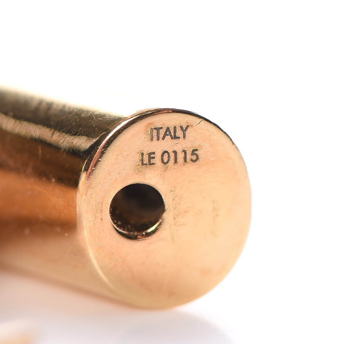 Brass Essential V Hoop Earrings Gold