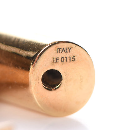 Louis Vuitton Brass Essential V Hoop Earrings Gold 4 of 4