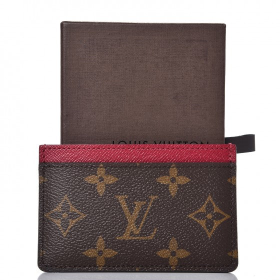 Monogram Card Holder Fuchsia