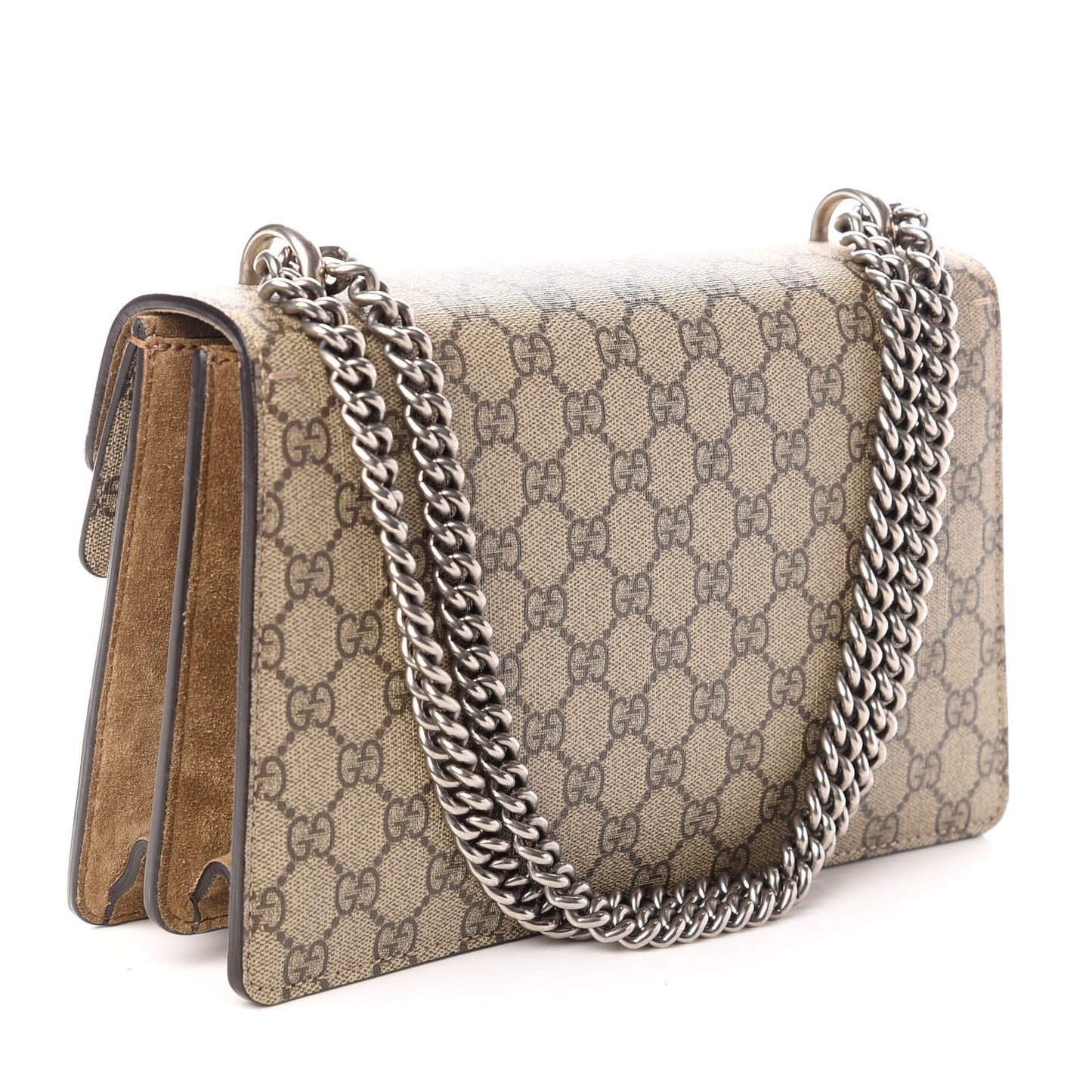 GG Supreme Monogram Small Dionysus Shoulder Bag Taupe