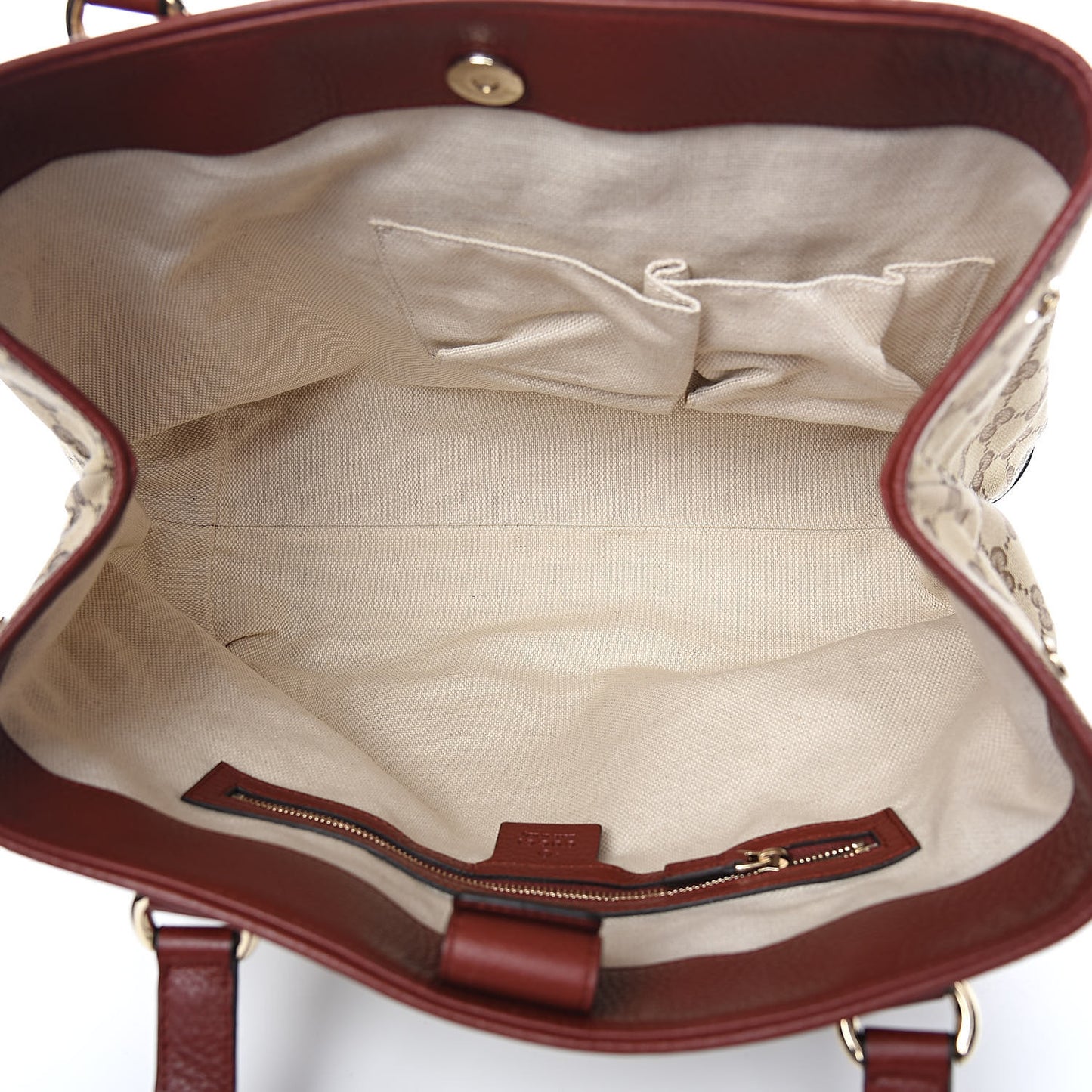 Monogram Web Medium Dressage Tote Red